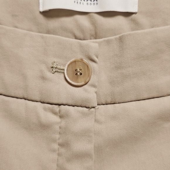 BRAX Pants Trousers Beige Ankle Cotton Chino size 6 8 - Picture 5 of 11